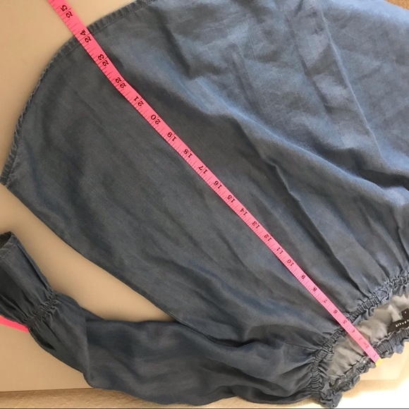 Walter Baker Chambray Off the Shoulder Top Small - Picture 6 of 7